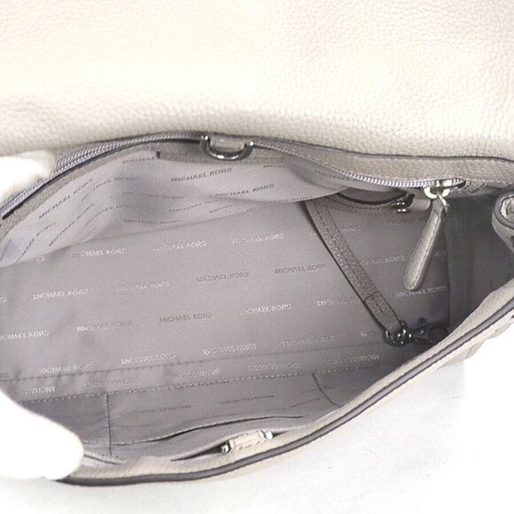 Auth Michael Kors Handbag Shoulder Bag Gray Leather/Silvertone - h30930a - Picture 5 of 15